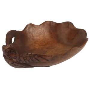 Hand Carved Wooden Turtle Bowl 30cm