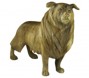 55cm Hand Carved Suar Dog