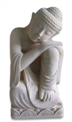 Hand Carved  Buddha Stone Carving - 80cm