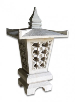 Hand Carved  Garden Lamp Stone Carving - 50cm