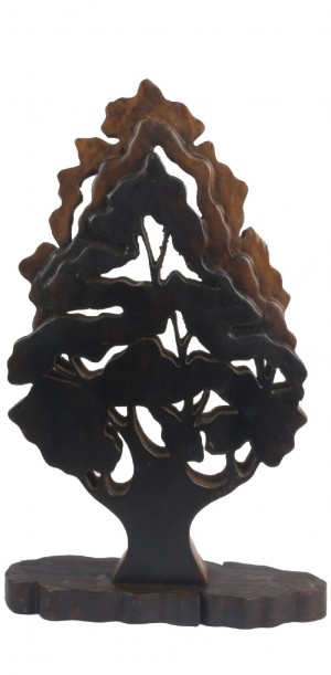 Acacia Wooden Tree Hand Carved Ornament Figure 53cm - EX DISPLAY