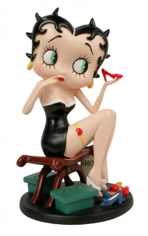 Betty Boop Fitting Shoes Black Dress 24cm