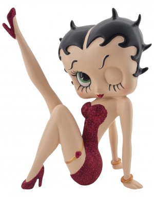 Betty Boop Leg Up (Red Glitter) 17cm