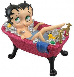 Betty Boop Bath Tub - Fuchsia Pink Glitter 20cm