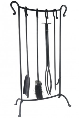 Fire Tools Companion Set - Black Finish 77cm