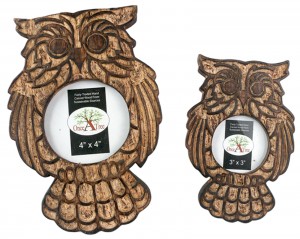 Set Of 2 Wise Owl Photo Frames 24.5cm