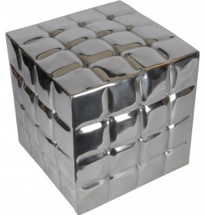 Aluminium Button Stool 41 cm