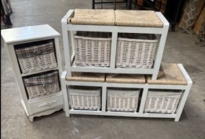 JOB LOT of 3 Wicker Basket Range **** 50%  OFF ****