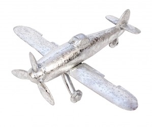 Electroplated Aeroplane 36cm