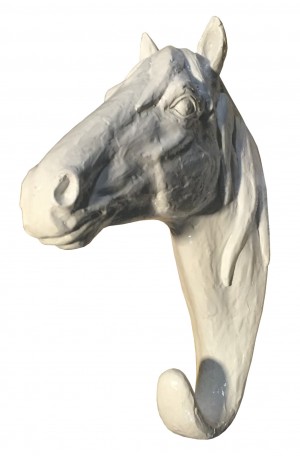 White Horse Coat Hook 23cm