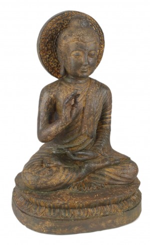 Sitting Buddha Stone Effect 36cm