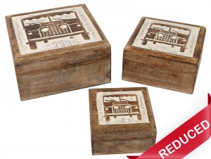 Set of 3 - 4x4 Boxes 17.8cm