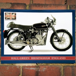 Velocette Venom Thruxton Metal Sign - 41cm