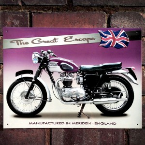 Triumph TR6 Trophy Metal Sign - 41cm