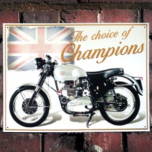 BSA Goldstar Metal Sign - 41cm