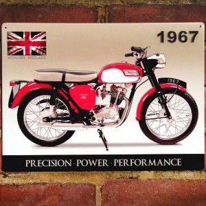 Triumph Tiger Cub Metal Sign - 41cm