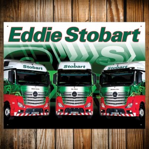 Eddie Stobart - Trio Metal Sign - 41cm