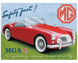 MGA Roadster Metal Sign - 41cm TBD