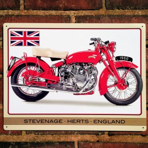 Vincent Touring Rapide Metal Sign - 41cm