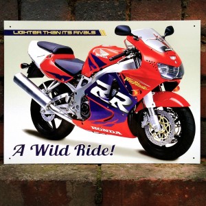 Honda CBR900RR Fireblade Metal Sign - 41cm