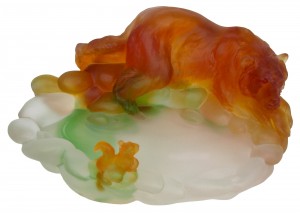 Crystal Glass Bear 31cm Ex Display