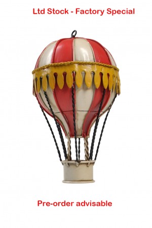 13cm Red Montgolfier Balloon - PRE-ORDER