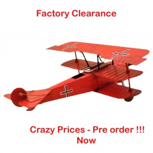 38.5cm Red Barron Tri-Plane - PRE-ORDER