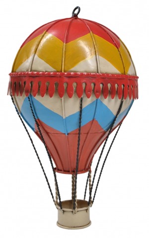 20cm Red, Blue and Yellow Montgolfier Balloon