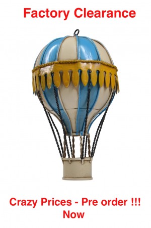 13cm Blue Montgolfier Balloon - PRE-ORDER