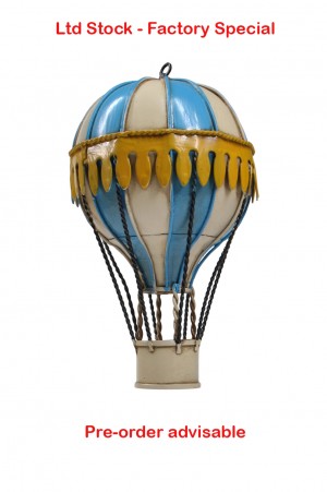 13cm Blue Montgolfier Balloon - PRE-ORDER