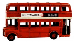 Red Routemaster Double Decker London Bus - 16.5cm