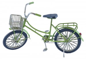 Vintage Bike With Basket - 23.5cm