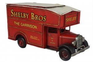 Shelby Vintage Van Storage Box - Red 33cm