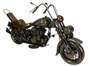 Easy Rider Chopper USA Motorcycle - Polished Metal - 39cm
