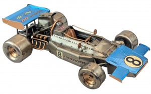 Sports Car - Polished Metal 34cm