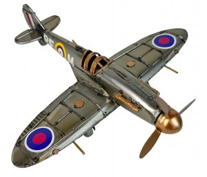 Spitfire Plane Polished Metal  - 21cm