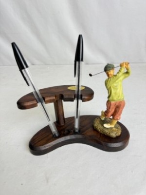 Golfer Pen Stand 13CM