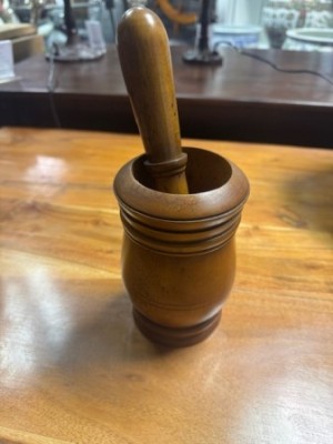 Wooden Pestle & Mortar