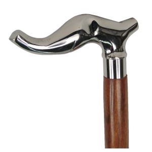 Sheesham Wood Elephant Walking Stick Nickel Top 91.5cm