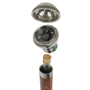 Sheesham Wood Compass Walking Stick - 96cm