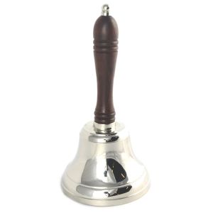 School Bell - Nickel Finish - 22cm