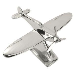 Small Aluminium Nickel Plated Spitfire - 21cm