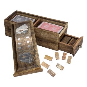 Double Cards and Dominoes Box - 24cm - 24cm