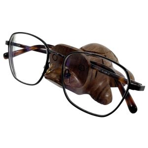 Eye Glasses Holder/Stand Turtle - Sheesham Wood 10cm