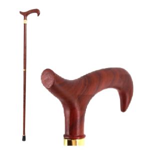 Red Wood Swagger Cane / Walking Stick - 88.5cm