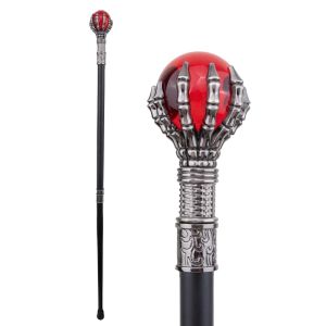 Red Ball Claw Swagger Cane / Walking Stick - 93cm