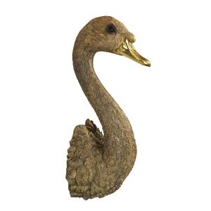 Swan Head Wall Art Faux Taxidermy - 57.5cm