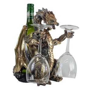 Steampunk Dragon Wine Holder 29.5cm