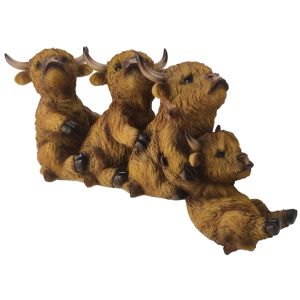 Highland Cows Together Figurine - 29.5cm