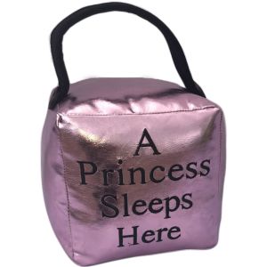 16cm Pink A Princess Sleeps Here Doorstop (Case Price for Case Qty Only)